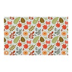 Background Pattern Flowers Design Leaves Autumn Daisy Fall Banner and Sign 5  x 3 
