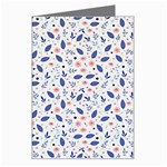Background Pattern Floral Leaves Flowers Greeting Card