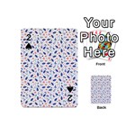 Background Pattern Floral Leaves Flowers Playing Cards 54 Designs (Mini)