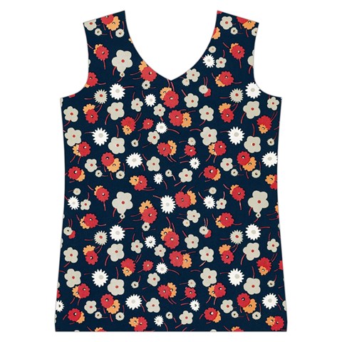 Flowers Pattern Floral Antique Floral Nature Flower Graphic Women s Basketball Tank Top from UrbanLoad.com Front