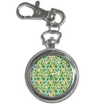Leaves Tropical Background Pattern Green Botanical Texture Nature Foliage Key Chain Watches