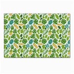 Leaves Tropical Background Pattern Green Botanical Texture Nature Foliage Postcard 4 x 6  (Pkg of 10)