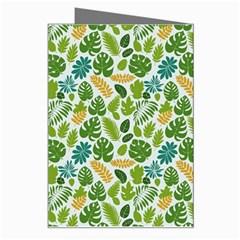 Leaves Tropical Background Pattern Green Botanical Texture Nature Foliage Greeting Card from UrbanLoad.com Right