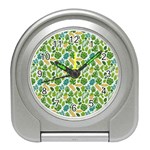 Leaves Tropical Background Pattern Green Botanical Texture Nature Foliage Travel Alarm Clock