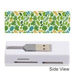 Leaves Tropical Background Pattern Green Botanical Texture Nature Foliage Memory Card Reader (Stick)