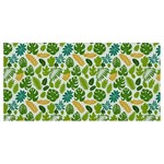Leaves Tropical Background Pattern Green Botanical Texture Nature Foliage Banner and Sign 8  x 4 