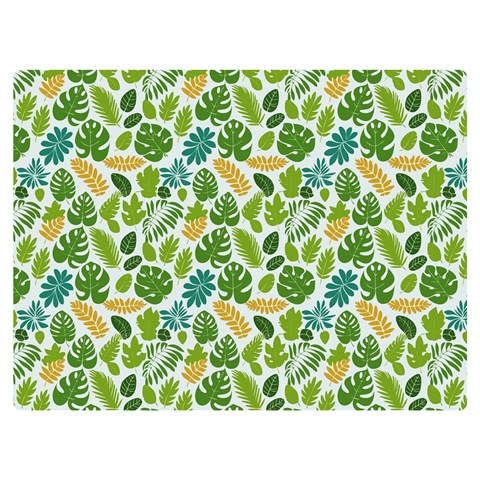 Leaves Tropical Background Pattern Green Botanical Texture Nature Foliage Two Sides Premium Plush Fleece Blanket (Baby Size) from UrbanLoad.com 40 x30  Blanket Front