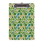Leaves Tropical Background Pattern Green Botanical Texture Nature Foliage A5 Acrylic Clipboard