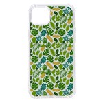 Leaves Tropical Background Pattern Green Botanical Texture Nature Foliage iPhone 14 Plus TPU UV Print Case
