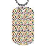 Floral Flowers Leaves Tropical Pattern Dog Tag (Two Sides)