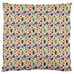 Floral Flowers Leaves Tropical Pattern Large Cushion Case (Two Sides)