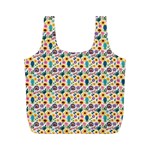 Floral Flowers Leaves Tropical Pattern Full Print Recycle Bag (M)