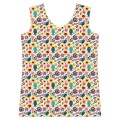 Floral Flowers Leaves Tropical Pattern Women s Basketball Tank Top from UrbanLoad.com Front