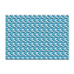 Blue Wave Sea Ocean Pattern Background Beach Nature Water Sticker A4 (10 pack)