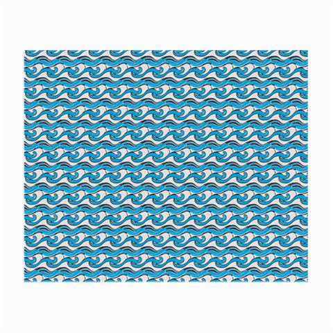 Blue Wave Sea Ocean Pattern Background Beach Nature Water Small Glasses Cloth (2 Sides) from UrbanLoad.com Front