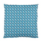 Blue Wave Sea Ocean Pattern Background Beach Nature Water Standard Cushion Case (Two Sides)