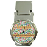 Flower Pattern Art Vintage Blooming Blossom Botanical Nature Famous Money Clip Watches