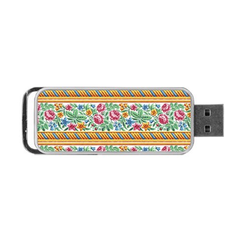 Flower Pattern Art Vintage Blooming Blossom Botanical Nature Famous Portable USB Flash (Two Sides) from UrbanLoad.com Front