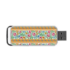 Flower Pattern Art Vintage Blooming Blossom Botanical Nature Famous Portable USB Flash (Two Sides) from UrbanLoad.com Front