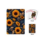 Flowers Pattern Spring Bloom Blossom Rose Nature Flora Floral Plant Playing Cards Single Design (Mini)
