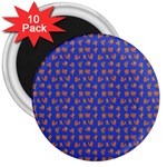 Cute sketchy monsters motif pattern 3  Magnets (10 pack) 