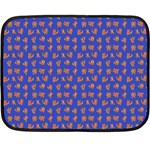 Cute sketchy monsters motif pattern Fleece Blanket (Mini)