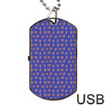 Cute sketchy monsters motif pattern Dog Tag USB Flash (One Side)