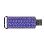 Cute sketchy monsters motif pattern Portable USB Flash (Two Sides)
