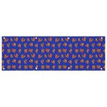 Cute sketchy monsters motif pattern Banner and Sign 9  x 3 