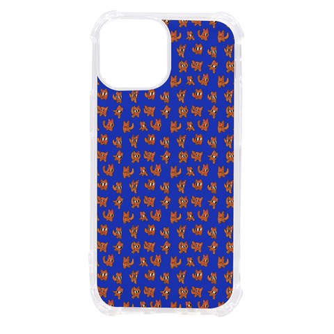Cute sketchy monsters motif pattern iPhone 13 mini TPU UV Print Case from UrbanLoad.com Front