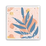 Summer Pattern Tropical Design Nature Green Plant Memory Card Reader (Square)