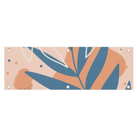 Summer Pattern Tropical Design Nature Green Plant Banner and Sign 6  x 2  from UrbanLoad.com Front
