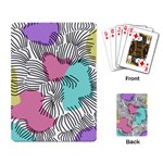 Lines Line Art Pastel Abstract Multicoloured Surfaces Art Playing Cards Single Design (Rectangle)
