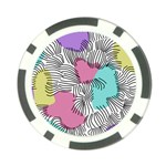 Lines Line Art Pastel Abstract Multicoloured Surfaces Art Poker Chip Card Guard