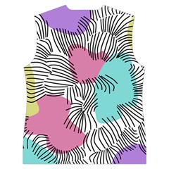 Lines Line Art Pastel Abstract Multicoloured Surfaces Art Women s Button Up Vest from UrbanLoad.com Back