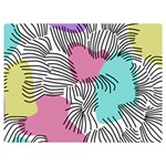 Lines Line Art Pastel Abstract Multicoloured Surfaces Art Two Sides Premium Plush Fleece Blanket (Baby Size)