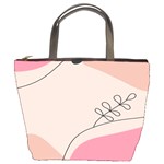 Pink Pattern Line Art Texture Minimalist Design Bucket Bag
