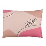 Pink Pattern Line Art Texture Minimalist Design Pillow Case