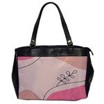 Pink Pattern Line Art Texture Minimalist Design Oversize Office Handbag