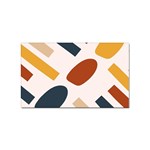 Boho Bohemian Style Design Minimalist Aesthetic Pattern Art Shapes Lines Sticker Rectangular (100 pack)