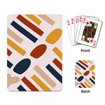 Boho Bohemian Style Design Minimalist Aesthetic Pattern Art Shapes Lines Playing Cards Single Design (Rectangle)