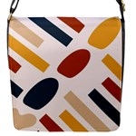 Boho Bohemian Style Design Minimalist Aesthetic Pattern Art Shapes Lines Flap Closure Messenger Bag (S)