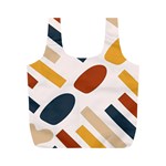 Boho Bohemian Style Design Minimalist Aesthetic Pattern Art Shapes Lines Full Print Recycle Bag (M)
