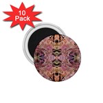 Pink on brown 1.75  Magnets (10 pack) 