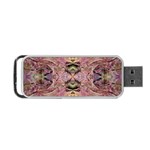 Pink on brown Portable USB Flash (Two Sides)