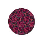 Captivating botanic motif collage composition featuring a harmonious blend of vibrant reds and dark greens. Perfect for adding a touch of natural elegance to any space or garment, whether it s adornin