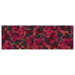 Captivating botanic motif collage composition featuring a harmonious blend of vibrant reds and dark greens. Perfect for adding a touch of natural elegance to any space or garment, whether it s adornin