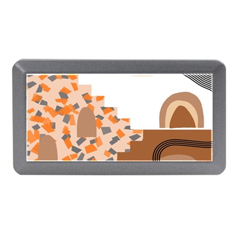 Bohemian Digital Minimalist Boho Style Geometric Abstract Art Memory Card Reader (Mini) from UrbanLoad.com Front