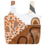 Bohemian Digital Minimalist Boho Style Geometric Abstract Art Full Print Recycle Bag (XL)
