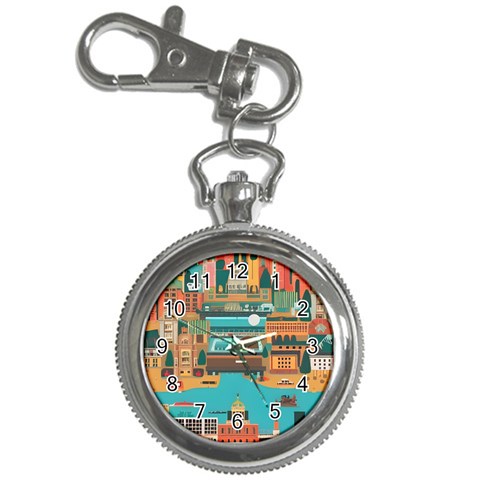 City Painting Town Urban Artwork Key Chain Watches from UrbanLoad.com Front